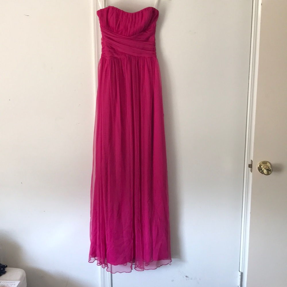 Hot pink gown
